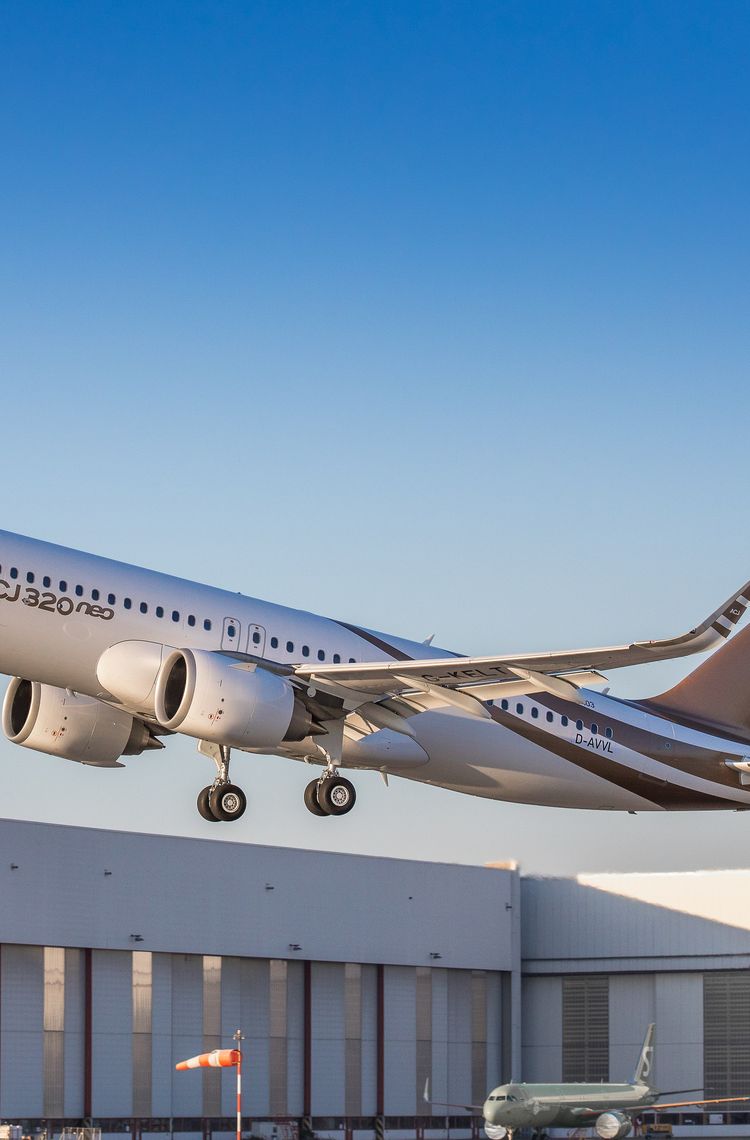 ACJ320neo takes to the skies for the first time ACJ320neo takes to the skies for the first time