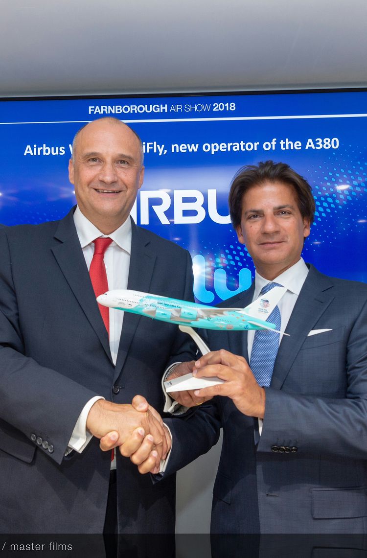 Hi Fly A380 announcement – Farnborough Airshow Hi Fly A380 announcement – Farnborough Airshow