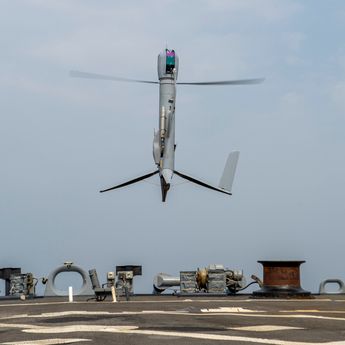 USS Paul Hamilton IMX23 Operations, Copyright © Petty Officer 2nd Class Elliot Schaudt Flexrotor launch off of the USS Paul Hamilton, Copyright © Petty Officer 2nd Class Elliot Schaudt