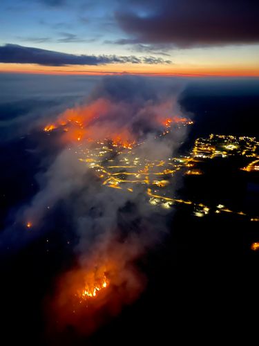 Landscape in flames Landscape in flames