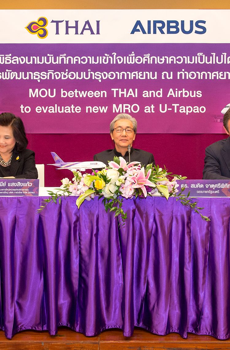 Airbus signs MOU with THAI to develop new MRO business 1 Airbus signs MOU with THAI to develop new MRO business 1