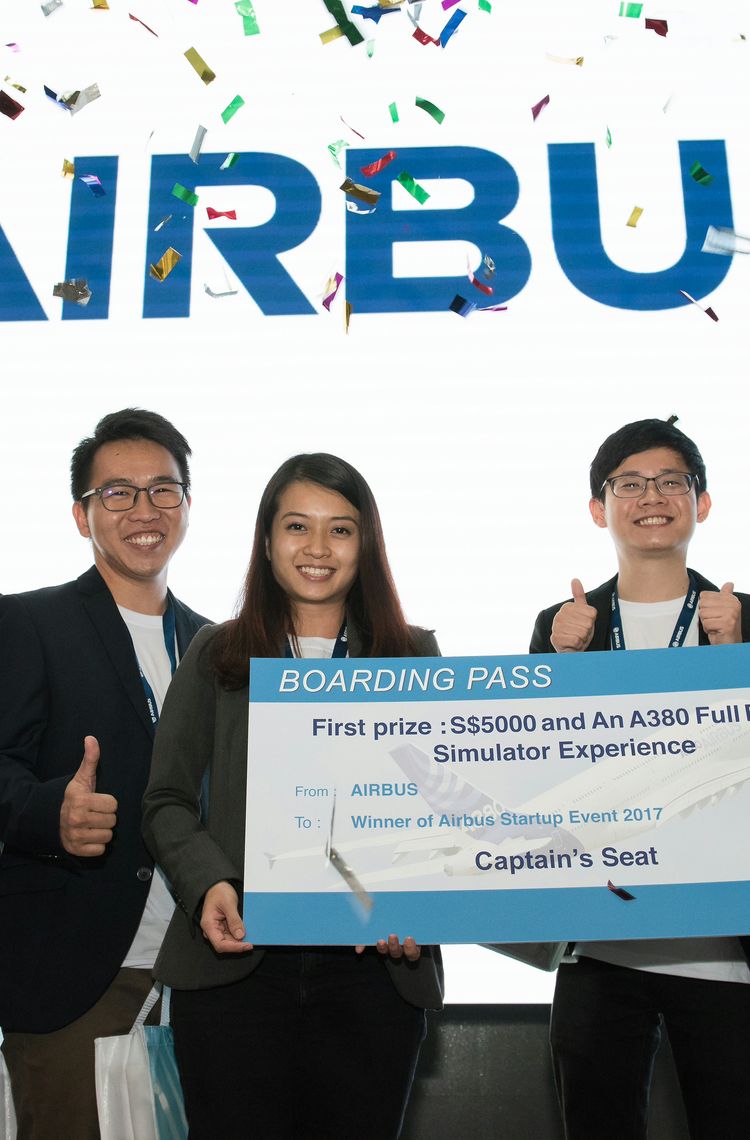 Airbus start-up event_Winning team Airbus start-up event_Winning team