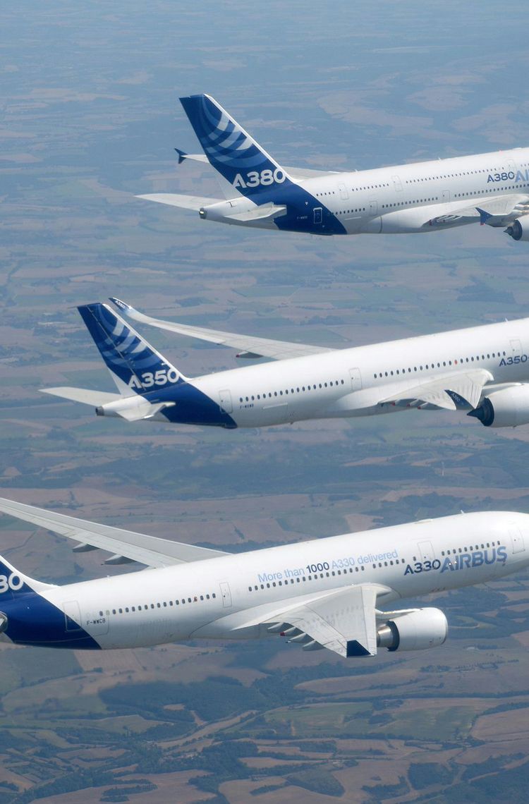 Airbus widebody family flight Airbus widebody family flight