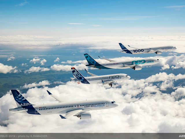 Airbus 50th years anniversary formation flight - Air to air Airbus 50th years anniversary formation flight - Air to air