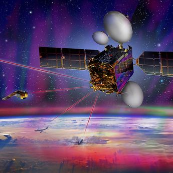 Space Data Highway - Illustration Space Data Highway - Illustration