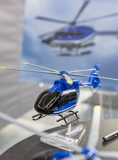 A scale model of IAS’s H145 A scale model of IAS’s H145