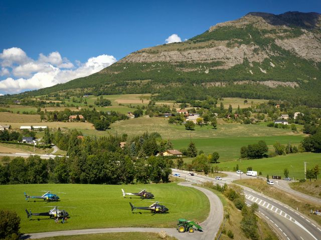A fleet of helicopters ready to fly into action. A fleet of helicopters ready to fly into action.
