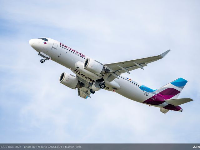 A320neo Eurowings Take off A320neo Eurowings Take off