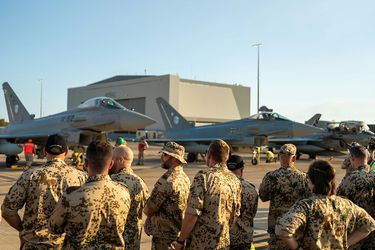Spanish and German Eurofighter in Pitch Black 2024 Spanish and German Eurofighter in Pitch Black 2024