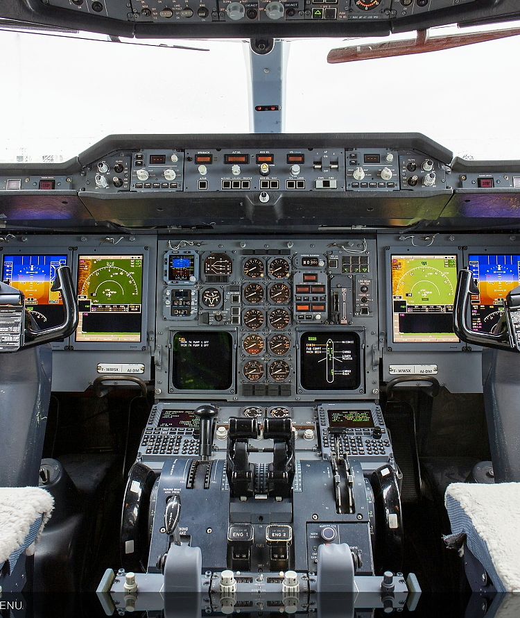 Upgraded UPS A300 cockpit Upgraded UPS A300 cockpit