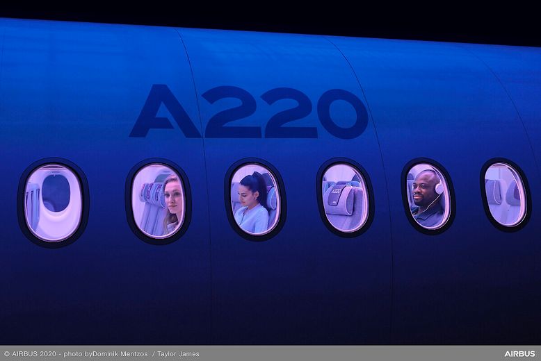 Outside view in A220 Outside view in A220