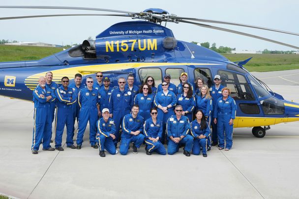 University of Michigan Survival Flight recently celebrated a mileston anniversary.