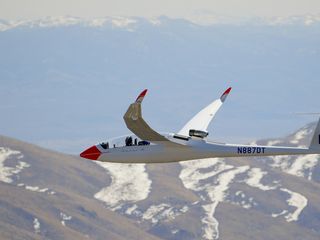 Blue Condor demonstrator during first flight Blue Condor demonstrator during first flight