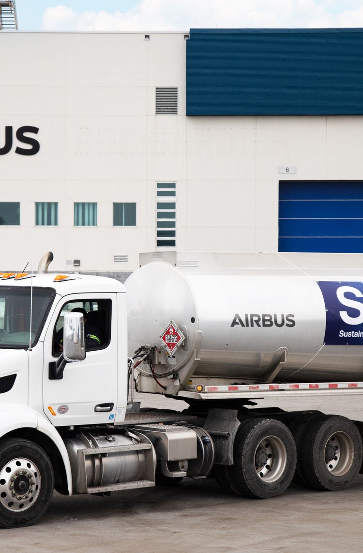 SAF truck at Airbus Canada SAF truck at Airbus Canada
