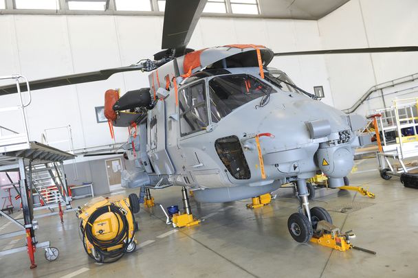 NH90 in maintenance facility