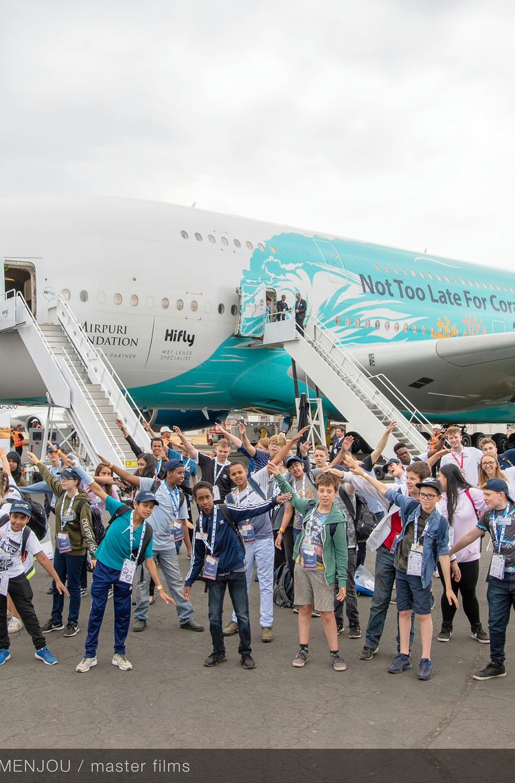 Students’ day at the 2018 Farnborough Airshow Students’ day at the 2018 Farnborough Airshow