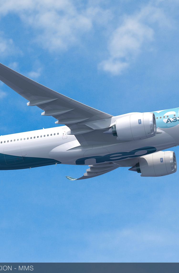 A330-900 Airbus in flight - rendering A330-900 Airbus in flight - rendering