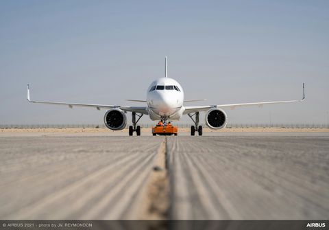 Arrival of Acropolis Aviation ACJ320neo – Dubai Airshow 2021