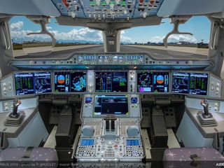 A350 cockpit HUD A350 cockpit HUD