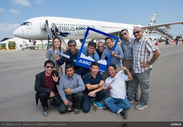 Singapore Airshow 2018 - A350-1000 bloggers visit - Day 03