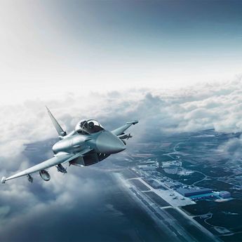 Eurofighter Typhoon flying Eurofighter Typhoon flying