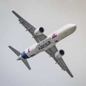 FIA Airshow 2024 Day 1- A321XLR flying display FIA Airshow 2024 Day 1- A321XLR flying display