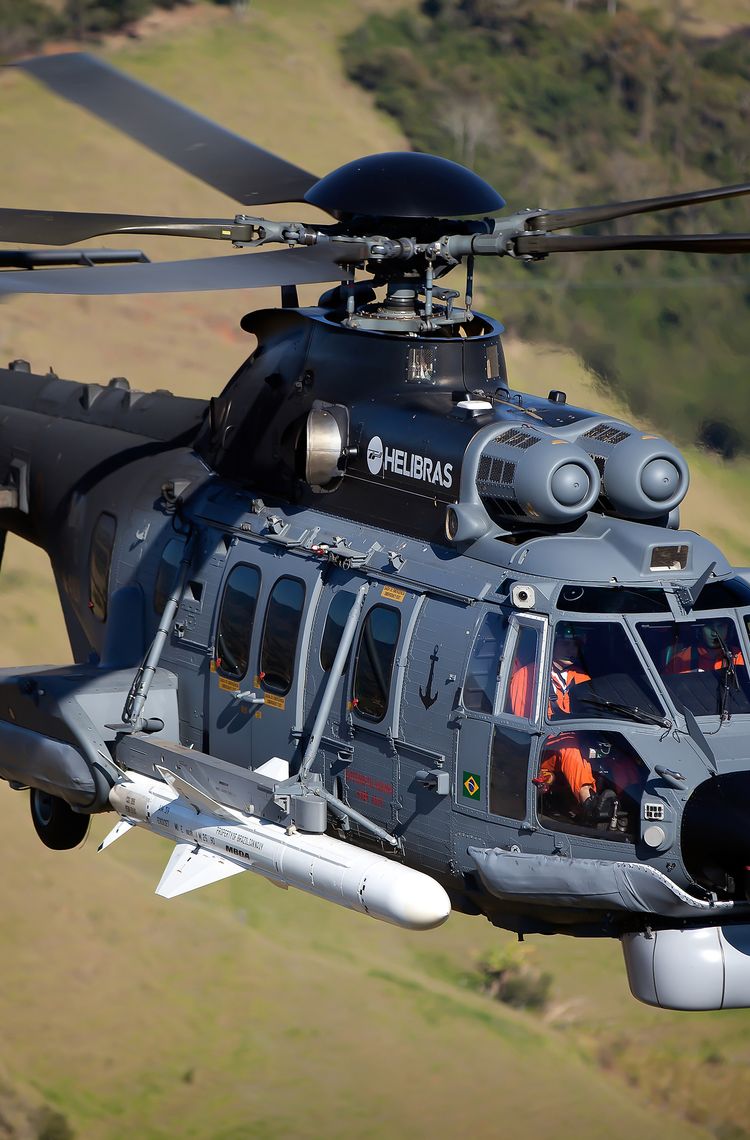 Helibras-built Brazilian Air Force's H225M in flight Helibras-built Brazilian Air Force's H225M in flight