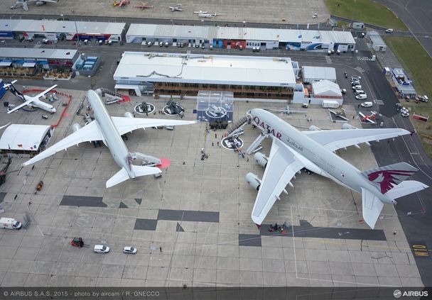 Bourget 2015 static display aerial view 3