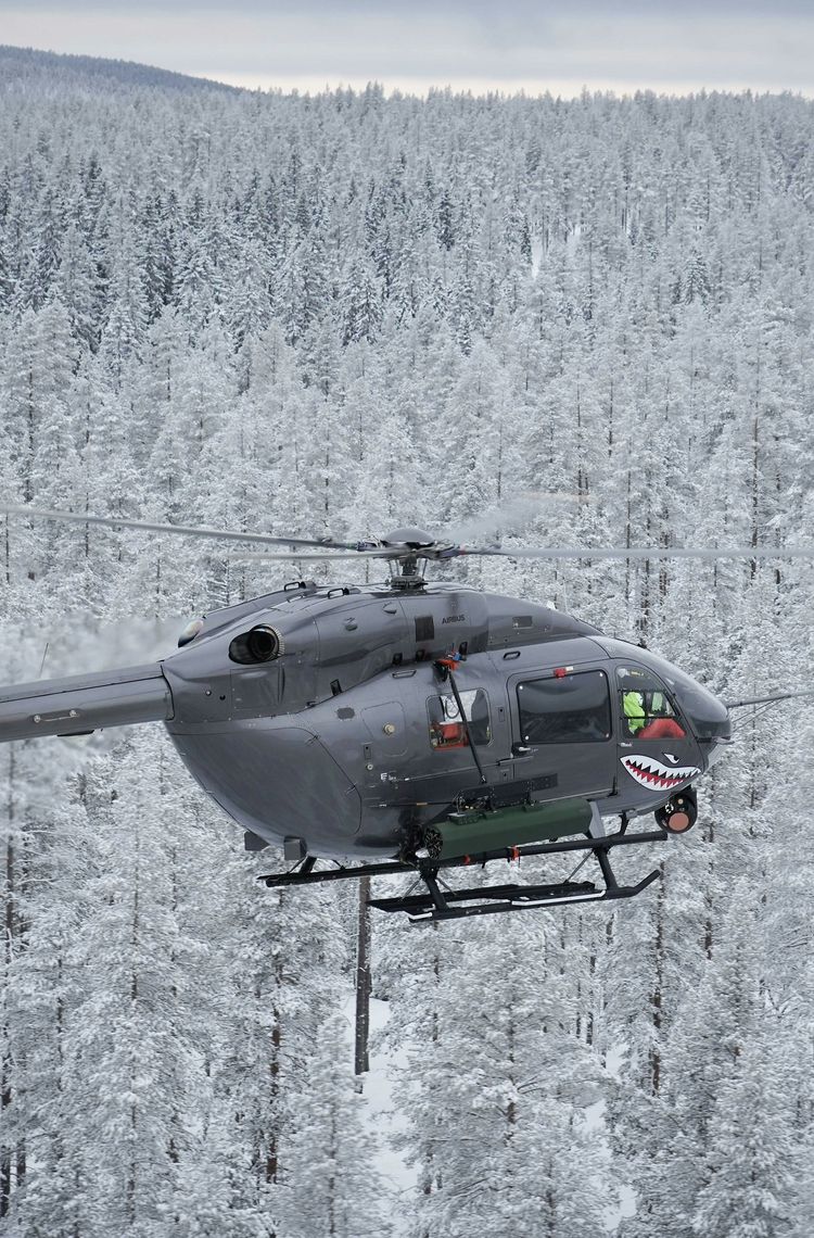 H145M successfully launched 70mm Laser Guided Rockets during its firing campaign in Sweden H145M successfully launched 70mm Laser Guided Rockets during its firing campaign in Sweden