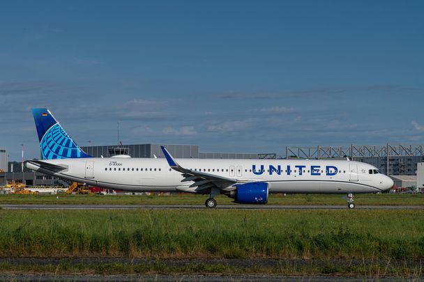 United A321neo test flight