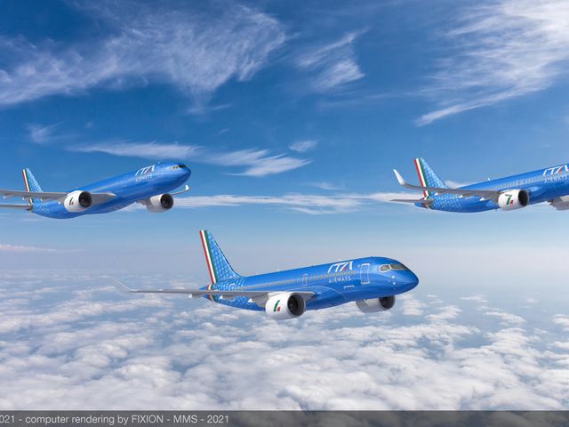 ITA Airways formation flight - rendering ITA Airways formation flight - rendering