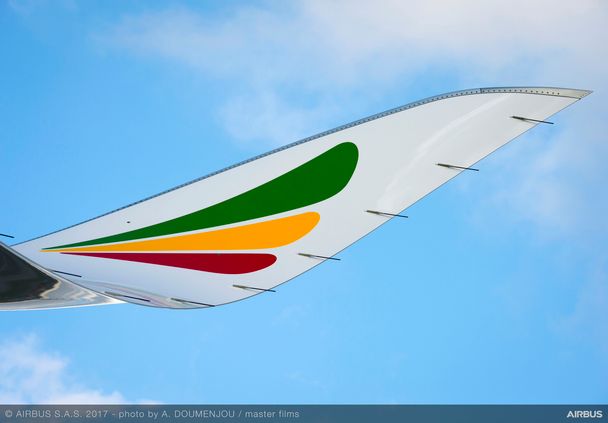 A350-900 Ethiopian Airlines MSN089 - wing close up