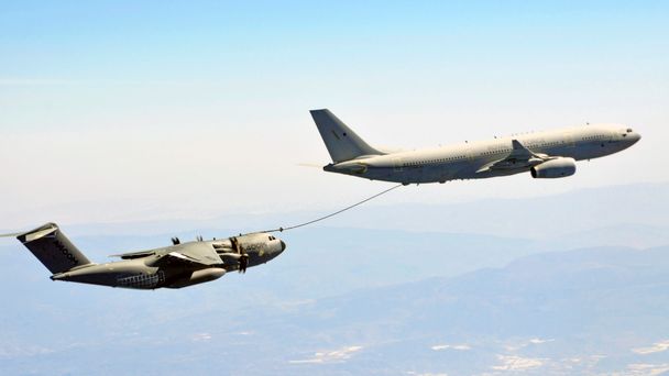 raf voyager a330 air to air refuelling aircraft