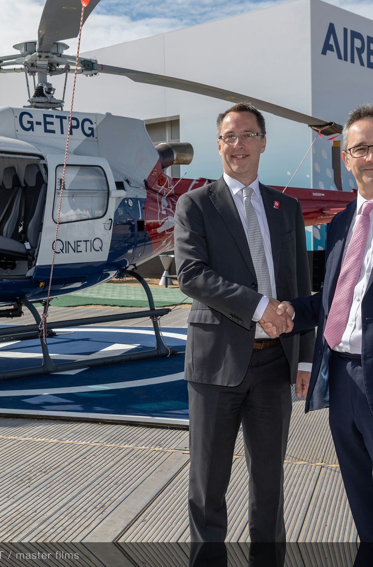 H125 helicopter Farnborough handover QinetiQ ETPS 1 H125 helicopter Farnborough handover QinetiQ ETPS 1