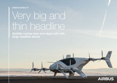 Airbus Urban Mobility brand guidelines Airbus Urban Mobility brand guidelines