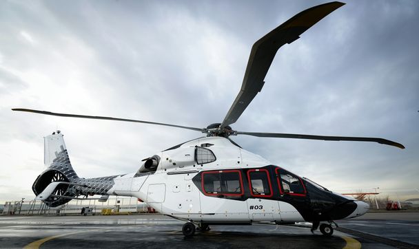 H160’s third prototype gets its carbon design livery