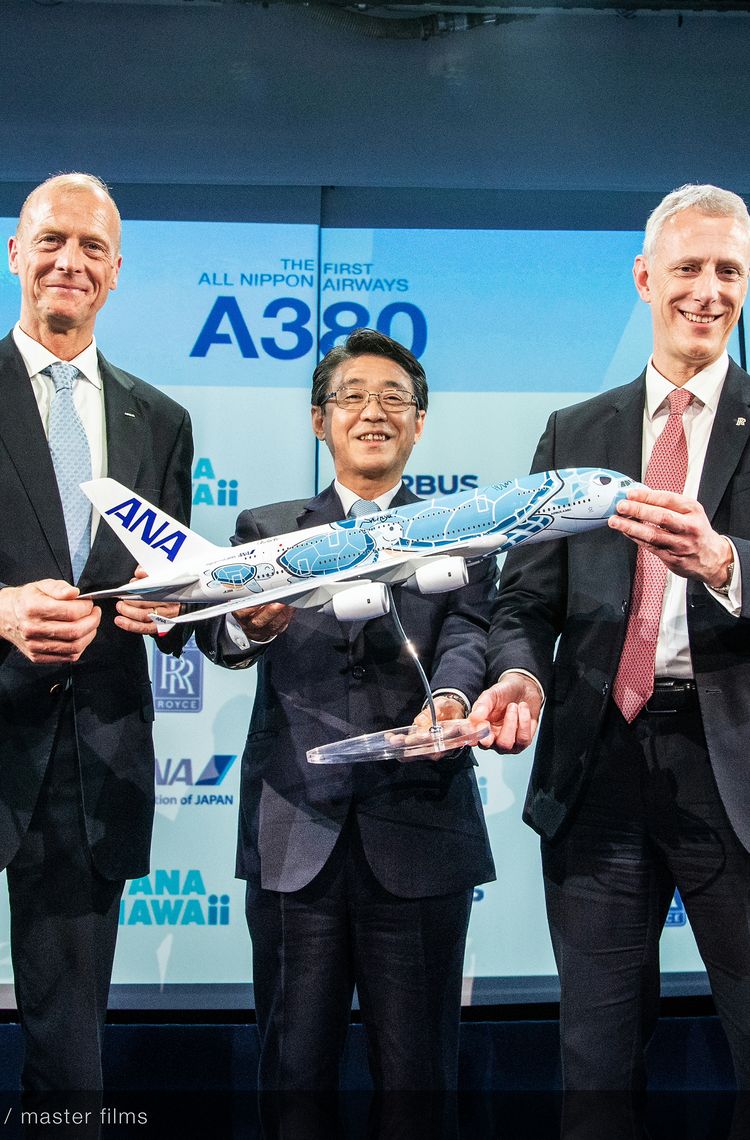 All Nippon Airways’ first A380 delivery ceremony All Nippon Airways’ first A380 delivery ceremony