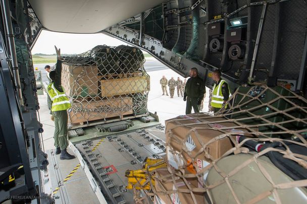 A400M French Air Force at Hurricane Irma