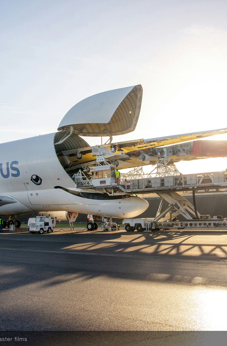 BelugaXL first A350 XWB wings loading and transportation operation BelugaXL first A350 XWB wings loading and transportation operation
