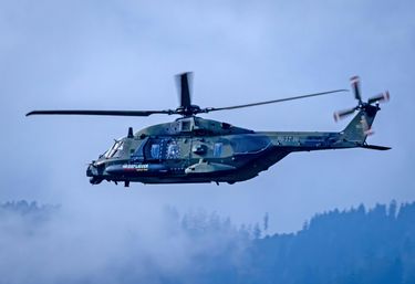 The NH90 helicopter of the German Army, flown by Captain Tim The NH90 helicopter of the German Army, flown by Captain Tim