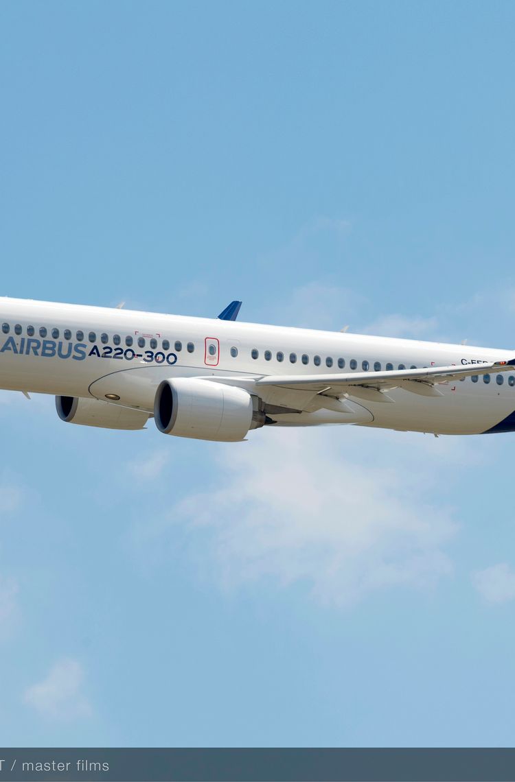 A220 in Airbus livery A220 in Airbus livery