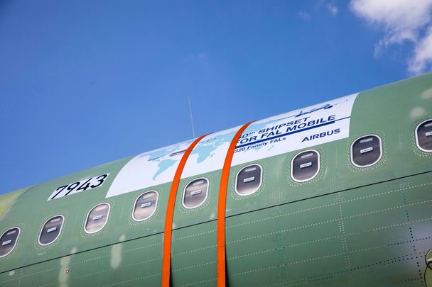 The 50th fuselage for a made-in-America A320 Family jetliner is shipped from Hamburg The 50th fuselage for a made-in-America A320 Family jetliner is shipped from Hamburg
