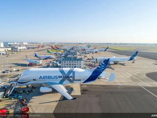 BelugaXL - First Flight - Morning Aerial View BelugaXL - First Flight - Morning Aerial View