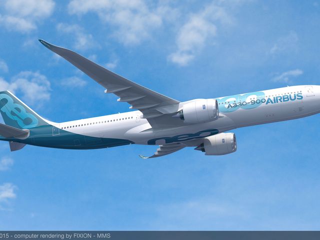 A330-900 Airbus in flight - rendering A330-900 Airbus in flight - rendering