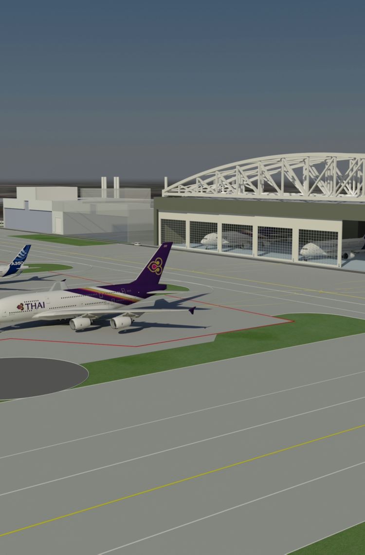 Airbus/THAI joint venture MRO facility - 3 (computer rendering) Airbus/THAI joint venture MRO facility - 3 (computer rendering)