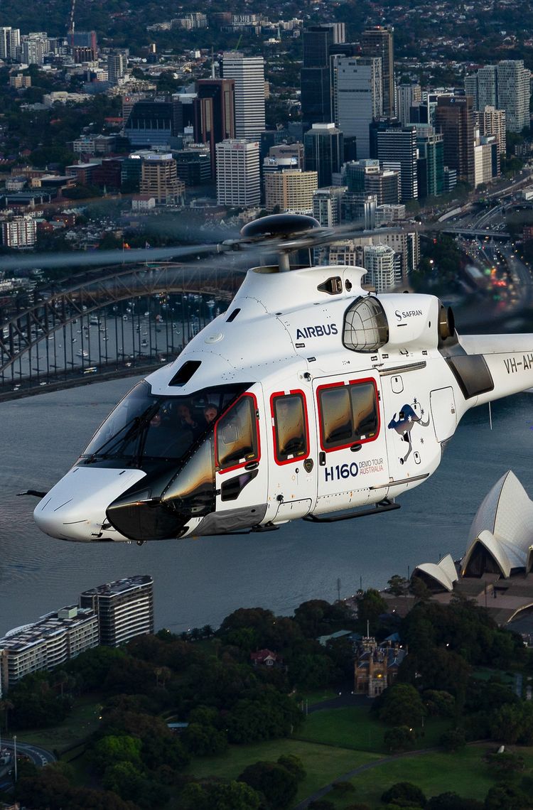 Airbus H160 during demo tour in Australia Airbus H160 during demo tour in Australia