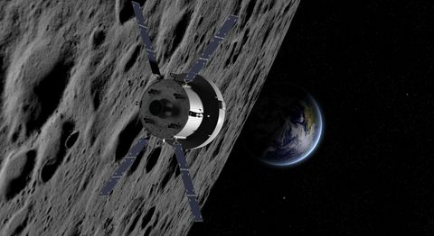 Orion EMS Moonscenario Copyright NASA