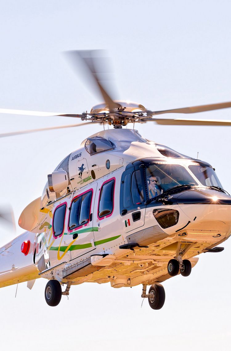 Pegaso’s H175 in flight Pegaso’s H175 in flight