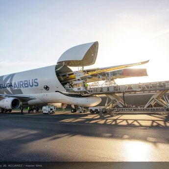BelugaXL first A350 XWB wings loading and transportation operation BelugaXL first A350 XWB wings loading and transportation operation