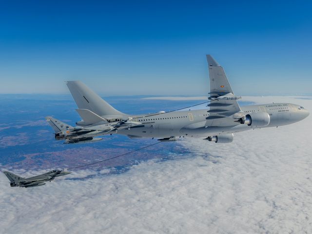 A330 MRTT Spanish Air Force Eurofighter Refuelling A330 MRTT Spanish Air Force Eurofighter Refuelling